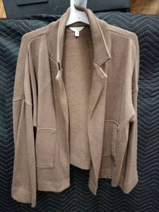 lot 33955 image: Time and Tru  Splendid Estelle Knit Open-Front Jacket - XXL