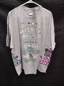 lot 33967 image: vintage Missouri Mavericks minor league hockey graphic t-shirt - 2XL