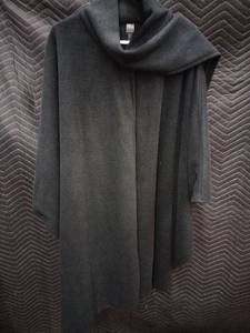 lot 33977 image: East 5th charcoal grey fleece poncho cape