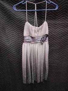 lot 33979 image: City Studios gray ombre shimmer party dress with a halter-neck - M