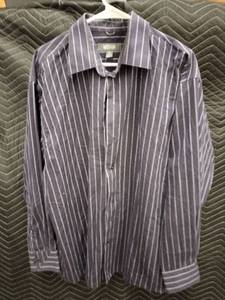 lot 33997 image: charcoal grey Kenneth Cole Reaction long-sleeve dress shirt - XL - 17 - 3435