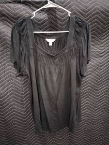lot 59465 image: time and tru womens short sleeve blouse size XL
