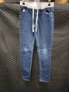 lot 63475 image: Justice blue denim jogger-style pull-on jeans - 12