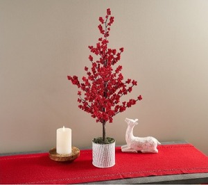 lot 3014 image: 28 Berry Potted Tree by Valerie