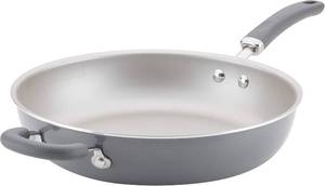 lot 3018 image: Rachael Ray Deep Nonstick Frying Pan - 14n, Gray