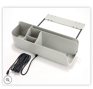 lot 3042 image: Squirrel Bedside Perch USB Charging Tray Organizer