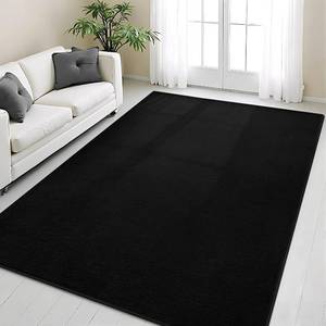 lot 3056 image: Vasofe Black Area Rug 4x6 Modern Memory-Foam Throw Carpet Non-Slip