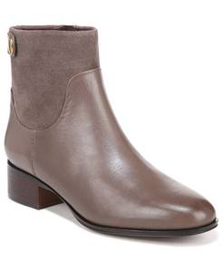 lot 3090 image: $170 Franco Sarto Jessica Stacked Heel Casual Booties - Gray - 8.5M