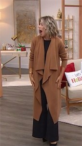 lot 3110 image: $71 BLACK G by Giuliana Black Label Drama Cardigan Size medium