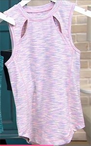 lot 3120 image: zuda Spacedye Knit Tank with Seaming Detail Size 4X