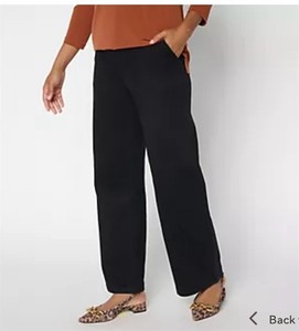 lot 3125 image: Susan Graver Regular Stretch Denim Trouser Jean Black Size 10