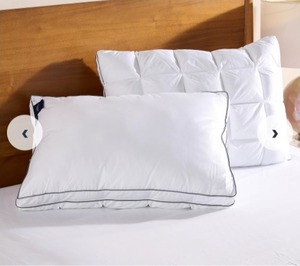 lot 3158 image: Home Reflections Set of 2 Comfort Cushion Pillows- King, MediumFirm