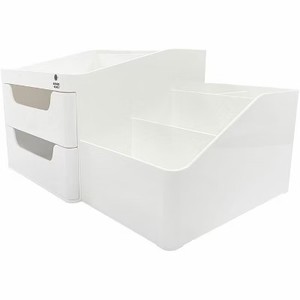 lot 3191 image: Business Source 7-Compartment Desktop Organizer 2-Drawer