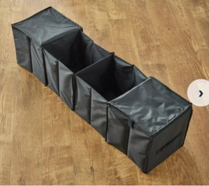 lot 3215 image: Garage21 4-Part Car Organizer, Black