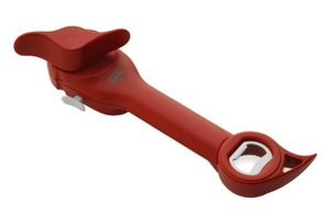 lot 3288 image: Kuhn Rikon Auto 5 in 1 Master Safety Opener, Red