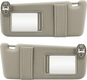 lot 21977 image: Beige Sun Visors for Toyota Venza 2009-2016 with Sunroof, Makeup Mirror