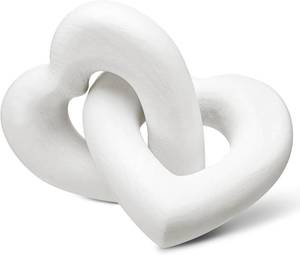 lot 22016 image: Colingmill Interlocking Wooden Hearts Keepsake Handmade Heart Knot Decor