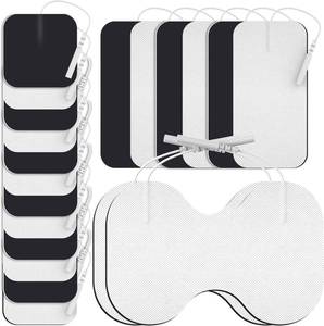 lot 22021 image: DOMAS TENS Unit Electrode Pads (XL) 4x6 in Back Pain Relief 2mm Pin Reusable