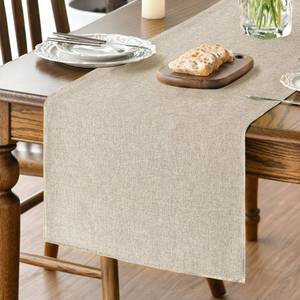 lot 22025 image: Artoid Mode Light Brown Table Runner, 13x48 Inch, Washable Fall Decor