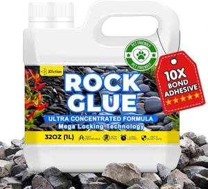lot 22031 image: JDiction Rock Glue for Landscaping, 32 oz Gravel Binder for Stone & Pebbles