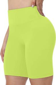 lot 22046 image: Runhit No Front Seam Biker Shorts - 358 High Waisted Gym, Tummy Control Large