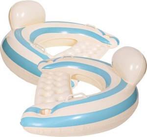 lot 22059 image: 2PCS Pool Swim Ring Inflatable Floats - Large Adult Swimming Pool Float