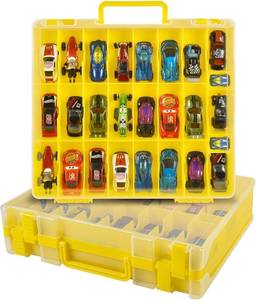 lot 22081 image: Xuerdon 48-Slot Toy Car Storage Organizer for Hot Wheels for Matchbox Cars