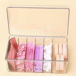 lot 22108 image: MoyRetty Acrylic Lash Extension Organizer, Dustproof Storage for Salon