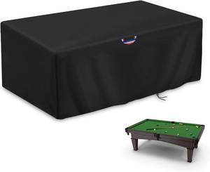 lot 22125 image: POMER Pool Table Cover,Outdoor Pool Table Cover for 7 Feet-92Lx52Wx32H