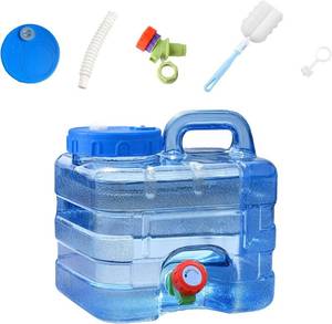 lot 22130 image: 2 Gal Water Jug with Spigot & Countdown Lid, BPA Free Camping Container