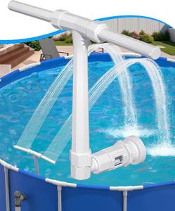 lot 22134 image: POOLHOUR Dual Spray Pool Fountain for Above Ground and Inground, White