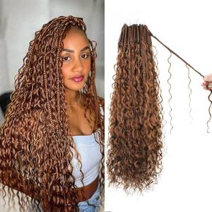 lot 22146 image: Boho Crochet Braids Pure Protein Fiber Close to Human Hair Soft 18Inch #30