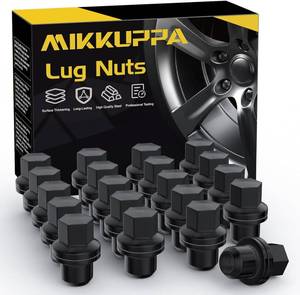 lot 22151 image: MIKKUPPA M14x1.5 Wheel Lug Nut, Black 20PCS Closed End OEM Lug Nuts