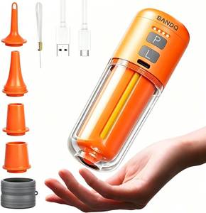lot 22155 image: Air Pump for Inflatables, Mini Pump with Camping Light, 2000mAh, 4.5kPa