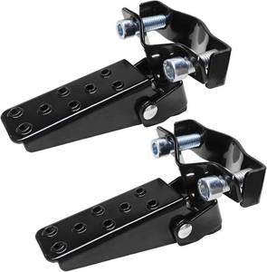 lot 22194 image: 2 Pcs Foldable Motorcycle Foot Pedals, Clamp-On Rearsets