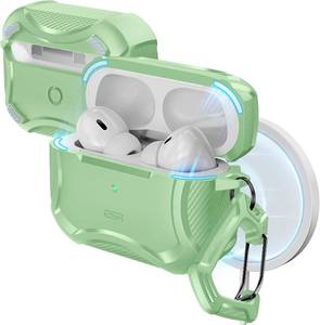 lot 22211 image: ESR for AirPods Pro 2 Case, Compatible with MagSafe, Light Green