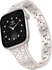 lot 22229 image: Wearlizer Metal Scrollwork Chain Compatible with Apple Watch Bands Women