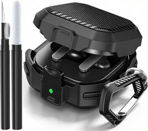 lot 22230 image: Secure Lock Case Galaxy Buds 4 Pro & Buds 4, Rugged Hard Shell Cleaner Kit