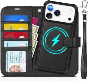 lot 22239 image: TUCCH 2-in-1 Removable Wallet Case for iPhone 17 Pro Max (6.9) 2025, Black