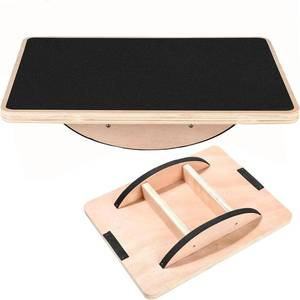 lot 22281 image: Balance Board Wooden Wobble Board for Adults, Anti-Slip, PT & Core Strength