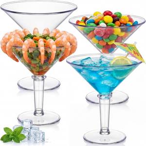 lot 22298 image: Reallnaive Giant 48oz Martini Glasses, 4 Pcs, pink