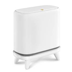 lot 22303 image: JUDRDO Bathroom Trash Can with Lid, 3.2 Gallon, Pop-Up Lid, Slim Bin
