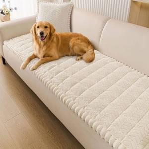 lot 22330 image: Smiry Couch Cover for Dogs, Non Slip Fuzzy Pet Sofa Covers Washable
