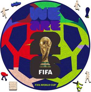 lot 22333 image: FIFA WorldCup2026 Wood Jigsaw PuzzleGift for SoccerFan-WeAre26 Ball 200Pcs