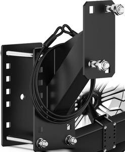 lot 22370 image: PAULINN Trailer Spare Tire Mount with Anti-Theft Rope, Universal Carrier