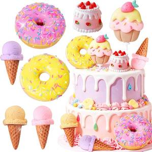 lot 22376 image: Ice Cream Cake Topper Candy Cake Topper Candyland Cake Toppers