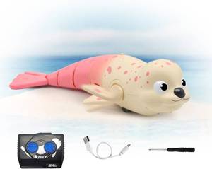 lot 22399 image: QUN XING Amphibious RC Seal 2.4GHz Rechargeable Pool & Land Toy