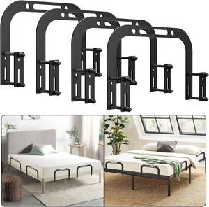 lot 22405 image: DELLAN Mattress Slide Stopper, 4 Pack Non-Slip Gripper Retainer Bar