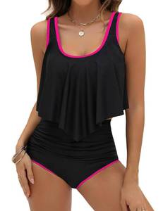 lot 99877 image: Edelqual Tankini Swimsuits for Women Bathing Suit Sports Active Bikini Sets Large