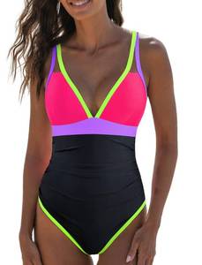 lot 99911 image: popvil Womens One Piece Swimsuit 2026 Tummy Control Bathing Suit Medium